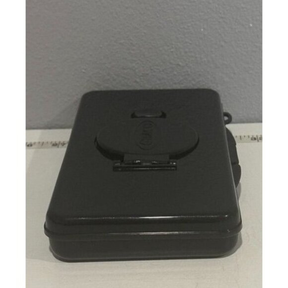 Vintage Graco Baby Wipes Container Travel Sz Black Translucent Refillable EMPTY - Picture 4 of 8